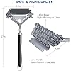 Grill Brush and Scraper Bristle Free, Grill Brush for Outdoor Grill, 17" Stainless Steel BBQ Brush for Grill Cleaning, Grill Accessories Gifts for Men, Hooks Included